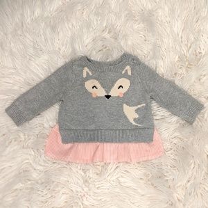 Baby Gap Fox Sweater 3-6 Months